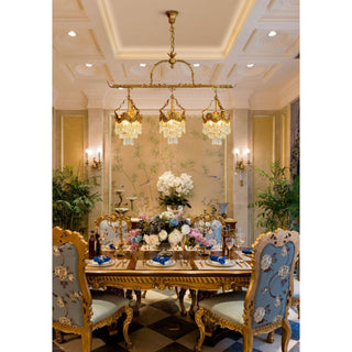 Seraphelion Suspension en Cristal Stainé Linéaire