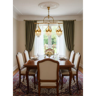 Seraphelion Suspension en Cristal Stainé Linéaire