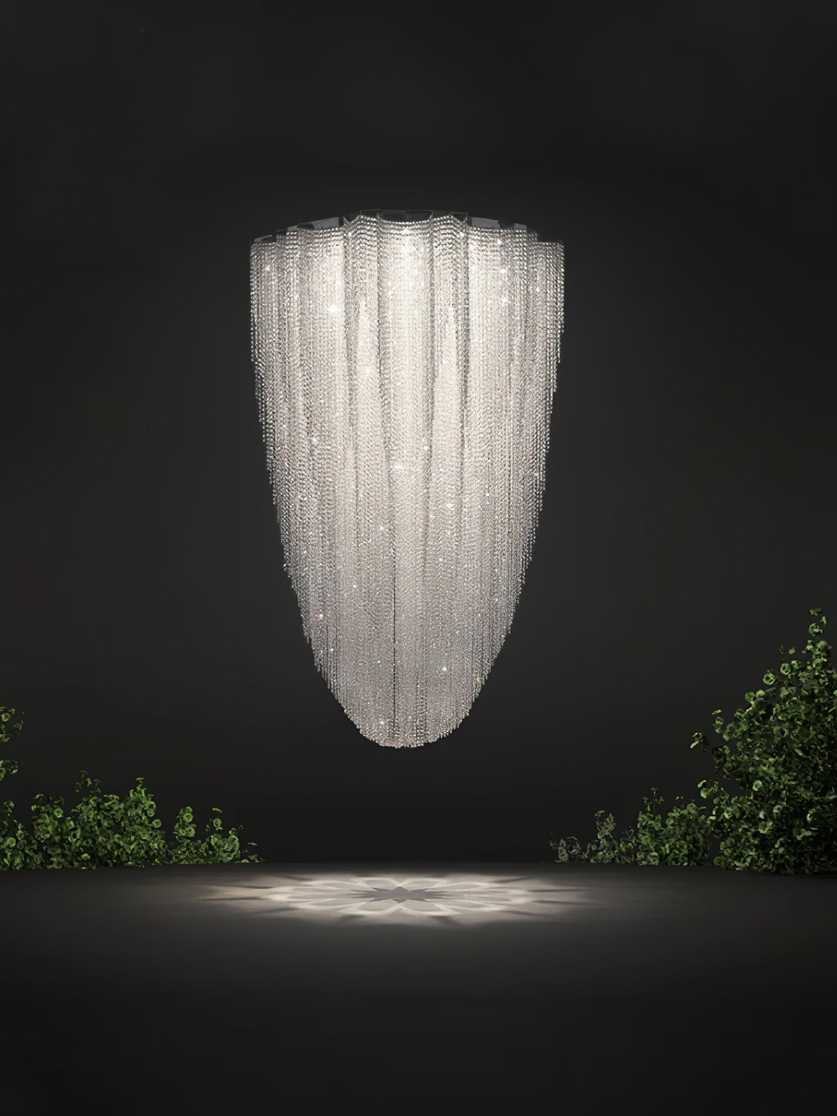 Zashayra Crystal Column Lustre