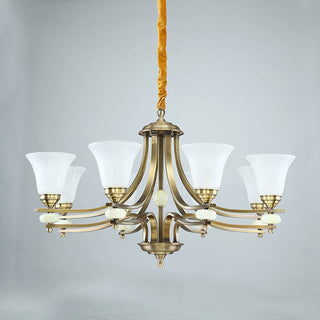 Cizorila Postmodern Luxe Laiton Verre Lustre