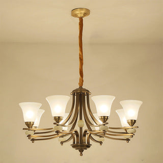 Cizorila Postmodern Luxe Laiton Verre Lustre