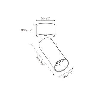 Riveia Plafonnier Spotlight en Aluminium