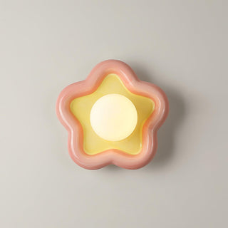 Petani Applique murale à fleurs roses et jaunes-Luire