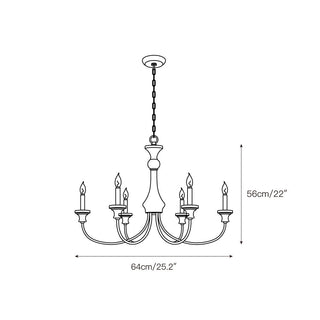 Zatheora Ancien Poussière D'étoiles Bois Métal Lustre