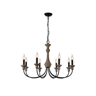 Zatheora Ancien Poussière D'étoiles Bois Métal Lustre