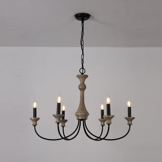 Zatheora Ancien Poussière D'étoiles Bois Métal Lustre