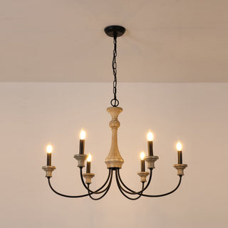 Zatheora Ancien Poussière D'étoiles Bois Métal Lustre