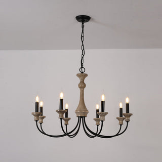 Zatheora Ancien Poussière D'étoiles Bois Métal Lustre