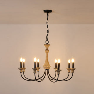 Zatheora Ancien Poussière D'étoiles Bois Métal Lustre