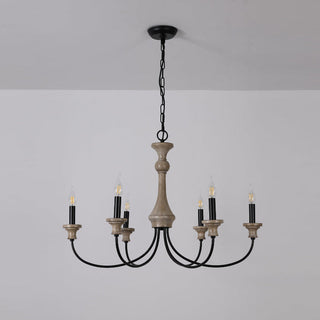 Zatheora Ancien Poussière D'étoiles Bois Métal Lustre