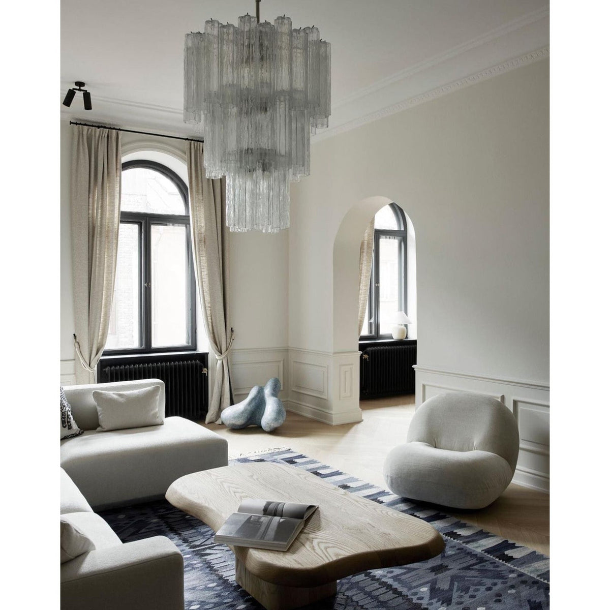 Erdoros Postmodern Luxe Lumière des Étoiles Verre Lustre