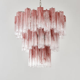 Aurora Lustre en Verre Rose Moderne