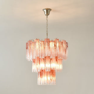 Aurora Lustre en Verre Rose Moderne