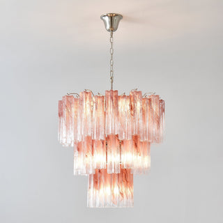 Aurora Lustre en Verre Rose Moderne