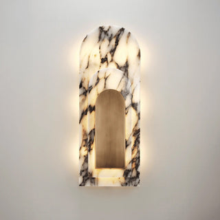 Utheisra Moderne Minimaliste Île Laiton Marbre Wall Lamp