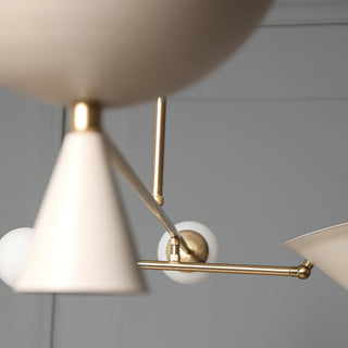 Comareth Moderne Minimaliste Verre Métal Lustre