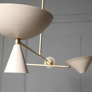 Comareth Moderne Minimaliste Verre Métal Lustre