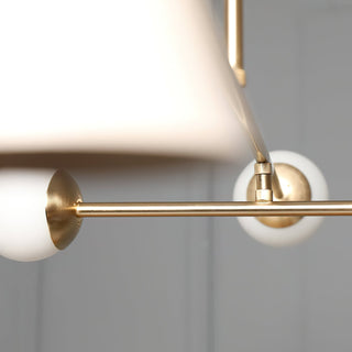 Comareth Moderne Minimaliste Verre Métal Lustre