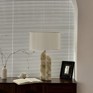 Stele Green Alabaster Table Lamp-Neutral Decor