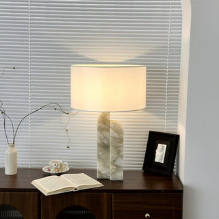 Stele Green Alabaster Table Lamp-Neutral Decor