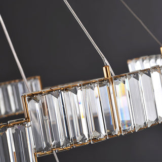 Lustra Lustre Cristal avec Cadre Doré