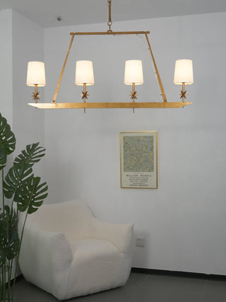 Lynve Lustre Élégant Stellaire Linéaire en Laiton