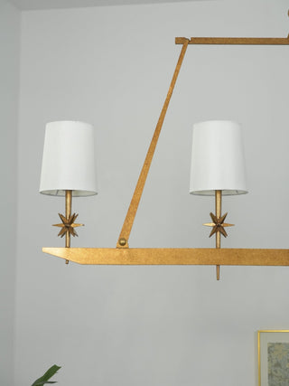 Lynve Lustre Élégant Stellaire Linéaire en Laiton