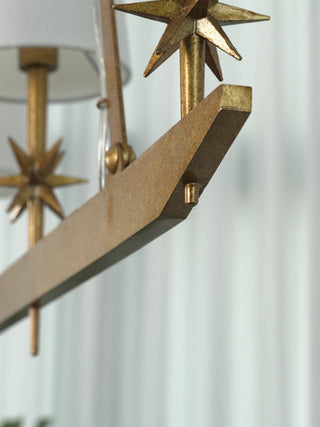 Lynve Lustre Élégant Stellaire Linéaire en Laiton