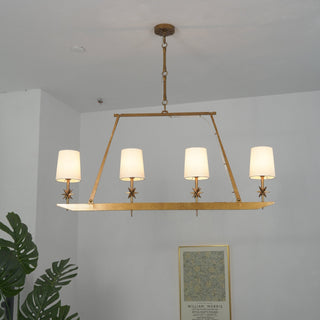 Lynve Lustre Élégant Stellaire Linéaire en Laiton