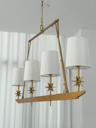Lynve Lustre Élégant Stellaire Linéaire en Laiton