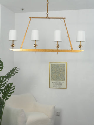 Lynve Lustre Élégant Stellaire Linéaire en Laiton