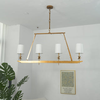 Lynve Lustre Élégant Stellaire Linéaire en Laiton