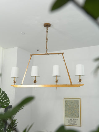Lynve Lustre Élégant Stellaire Linéaire en Laiton