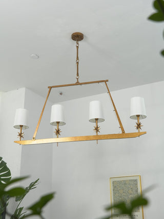 Lynve Lustre Élégant Stellaire Linéaire en Laiton