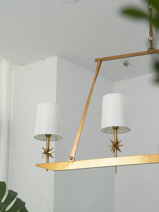 Lynve Lustre Élégant Stellaire Linéaire en Laiton
