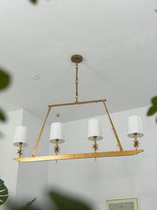Lynve Lustre Élégant Stellaire Linéaire en Laiton