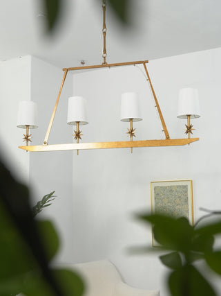 Lynve Lustre Élégant Stellaire Linéaire en Laiton
