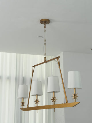 Lynve Lustre Élégant Stellaire Linéaire en Laiton