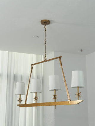 Lynve Lustre Élégant Stellaire Linéaire en Laiton