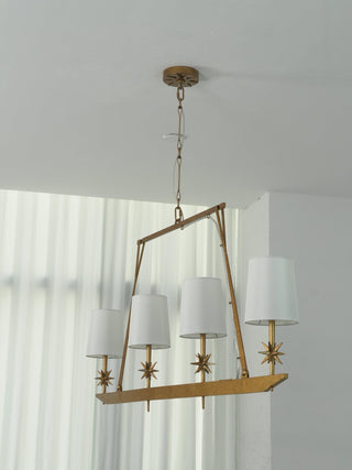 Lynve Lustre Élégant Stellaire Linéaire en Laiton