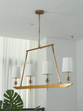 Lynve Lustre Élégant Stellaire Linéaire en Laiton