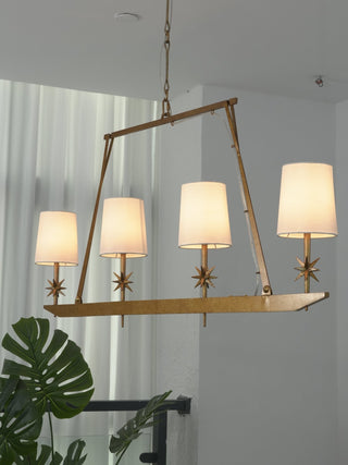 Lynve Lustre Élégant Stellaire Linéaire en Laiton