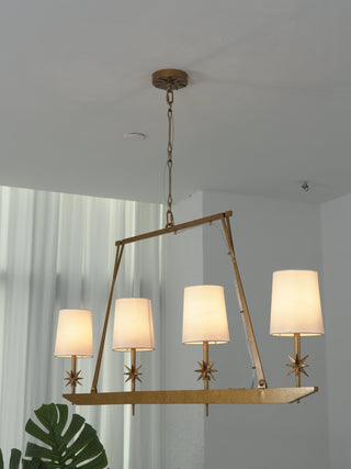 Lynve Lustre Élégant Stellaire Linéaire en Laiton
