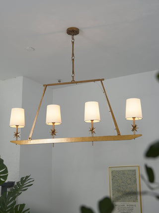 Lynve Lustre Élégant Stellaire Linéaire en Laiton