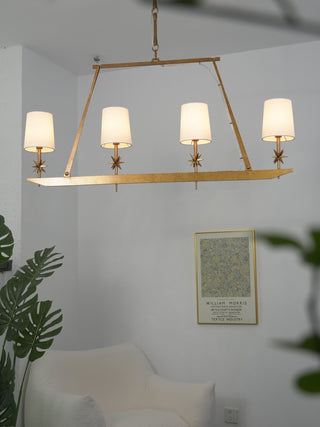 Lynve Lustre Élégant Stellaire Linéaire en Laiton