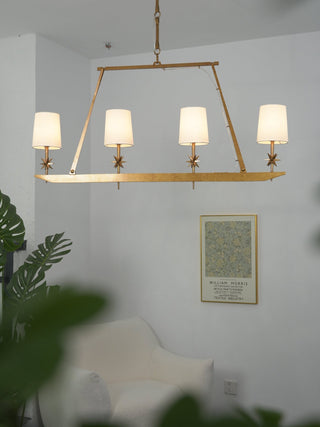 Lynve Lustre Élégant Stellaire Linéaire en Laiton