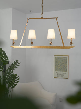 Lynve Lustre Élégant Stellaire Linéaire en Laiton