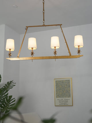 Lynve Lustre Élégant Stellaire Linéaire en Laiton