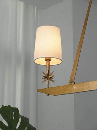 Lynve Lustre Élégant Stellaire Linéaire en Laiton