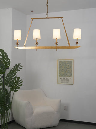 Lynve Lustre Élégant Stellaire Linéaire en Laiton